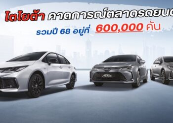 โตโยต้า คาดการณ์ตลาดรถยนต์รวมปี 68 อยู่ที่ 600,000 คัน ส่วนเป้าโตโยต้าวางไว้ที่ 231,000 คัน