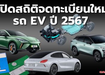 เปิดสถิติจดทะเบียนใหม่รถยนต์ไฟฟ้าปี 2567 เกือบ 7 หมื่นคัน คาดปี 68 EV ทั่วโลกขายทะลุ 20 ล้านคัน