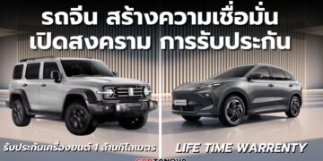 รถจีน สร้างความเชื่อมั่น เปิดสงครามรับประกัน MG Life Time Warranty ระบบขับเคลื่อน ด้าน GWM รับประกันเครื่องยนต์ล้านกิโล 