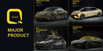 Quad Film เจาะกลุ่มพรีเมียม ครอบคลุมฟิล์ม Wrap สีรถยนต์ ฟิล์มกรองแสง และฟิล์มสำหรับซันรูฟ