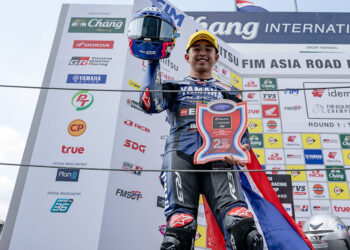 ยามาฮ่า ไทยแลนด์ คัมแบ็กโพเดียม เอเชีย โร้ด เรซซิ่งฯ “อนุภาพ – กฤตภัทร” คว้ารองแชมป์สนามแรก