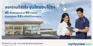 สงกรานต์สุขใจ ฮุนไดมอบโปรฯ เช็กรถฟรี 40 รายการ
