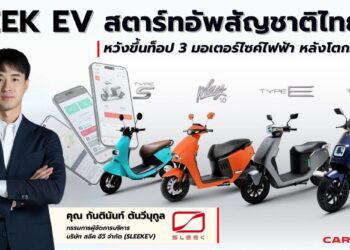 SLEEK EV สตาร์ทอัพสัญชาติไทย หวังขึ้นท็อป 3 มอเตอร์ไซค์ไฟฟ้า หลังโตกว่า 100% พร้อมเดินหน้าบุกตลาดโลก