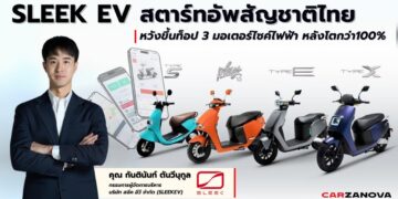 SLEEK EV สตาร์ทอัพสัญชาติไทย หวังขึ้นท็อป 3 มอเตอร์ไซค์ไฟฟ้า หลังโตกว่า 100% พร้อมเดินหน้าบุกตลาดโลก