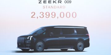 ZEEKR 009 Standard มอเตอร์เดี่ยว ขับเคลื่อนล้อหน้า เปิดราคา 2.399 ล้านบาท
