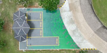 สถานีชาร์จรถยนต์ไฟฟ้าต้นแบบจากวัสดุที่เป็นมิตรต่อสิ่งแวดล้อม